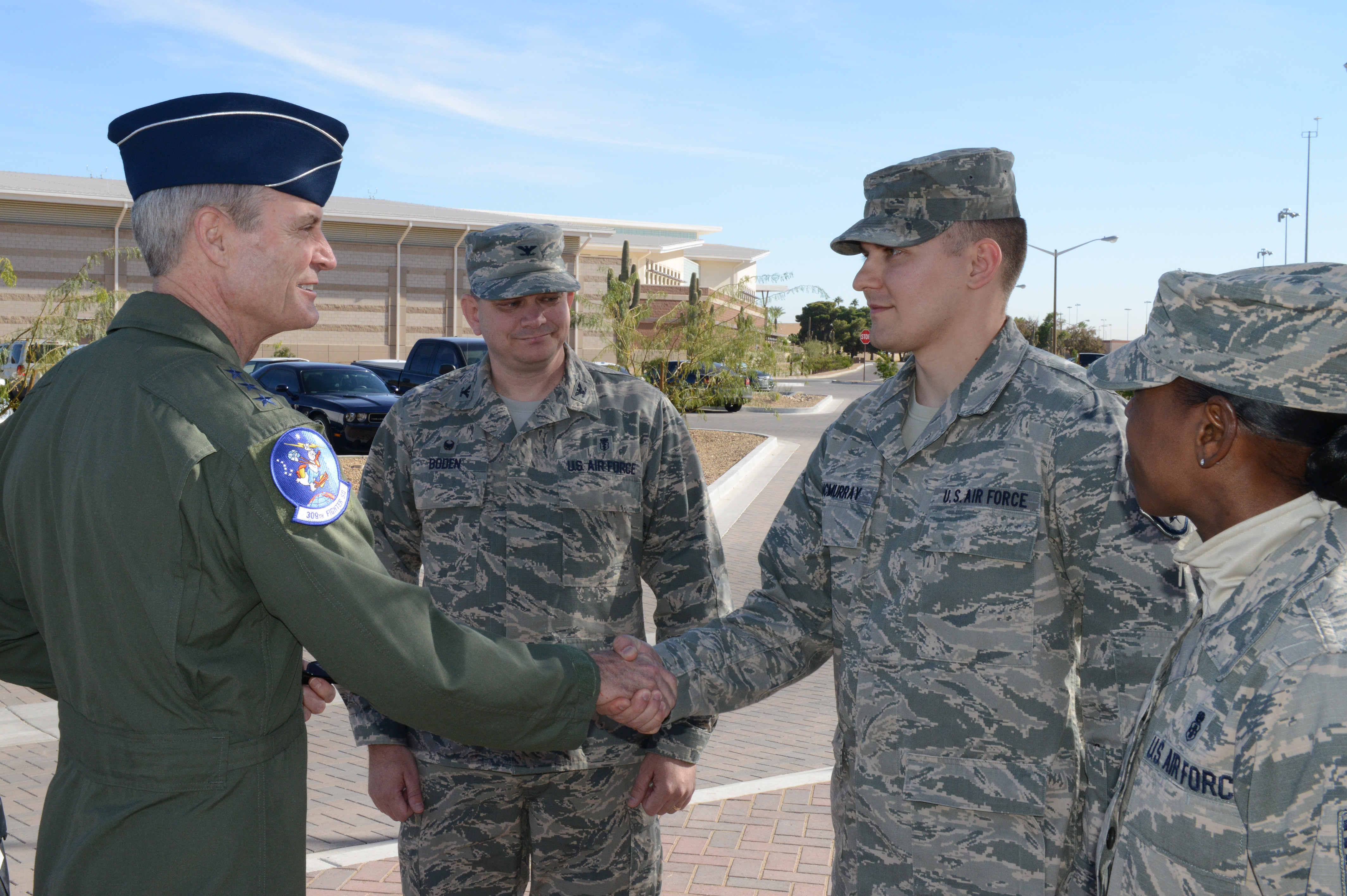Lt Gen Darryl Roberson Visits Luke