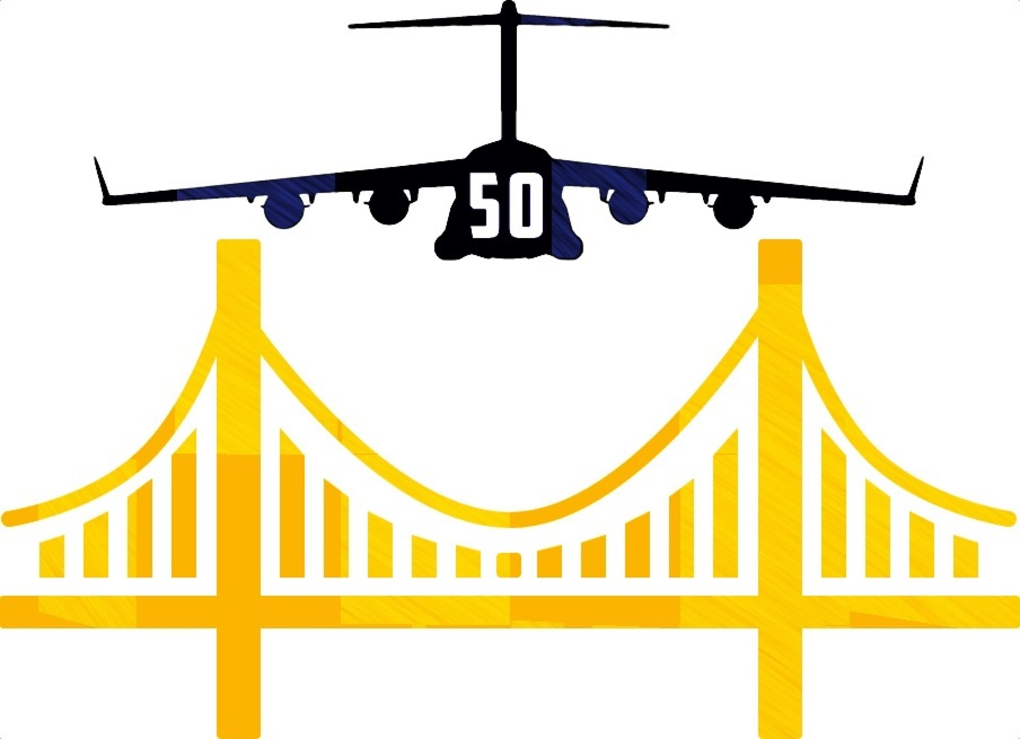 437th Air Wing 50th Anniversary logo