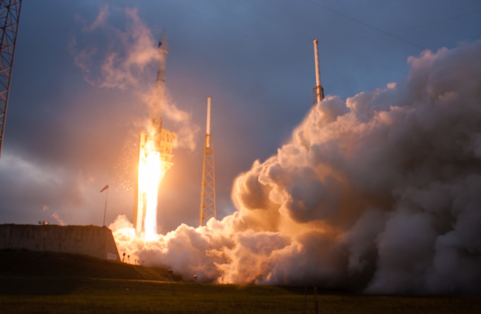 The 45th Space Wing supported NASA’s successful launch of Orbital ATK CRS-4, aboard a United Launch Alliance Atlas V rocket to the International Space Station from Space Launch Complex 41 at Cape Canaveral Air Force Station, Fla., Dec. 6, 2015, at 4:44 p.m. EST. This will be the first flight of an enhanced Cygnus spacecraft to the International Space Station. Orbital ATK’s fourth contracted cargo resupply mission with NASA to the International Space Station will deliver more than 7,000 pounds of science and research, crew supplies and vehicle hardware to the orbital laboratory and its crew. (U.S. Air Force photo/Jared Haworth/SpaceFlight Insider) (For limited release) 