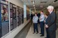 Members of the Air Force Reserve community look over the panels after the unveiling of the Profiles in Leadership display in the Pentagon, Washington, D.C., Dec. 7, 2015. The display highlights outstanding examples of leadership in the Reserve forces, and celebrates and honors citizen Airmen's contributions in serving the nation. (U.S. Air Force photo/Jim Varhegyi)