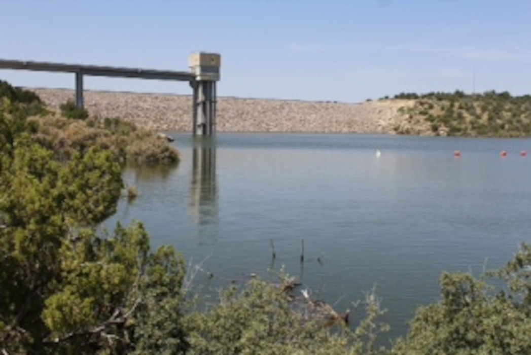 SANTA ROSA LAKE, N.M. – The tower at the lake is seen in this 2015 photo drive entry, June 21, 2015. Photo by Rowena Sanchez.