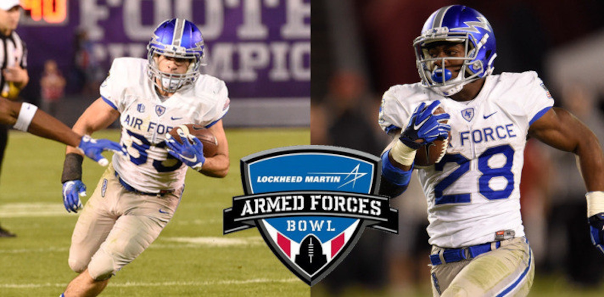 Falcons Football will compete in the Lockheed Martin Armed Forces Bowl Dec. 29, 2015. The Air Force Academy team has a 11-12-1 all-time bowl record. (U.S. Air Force graphic)
