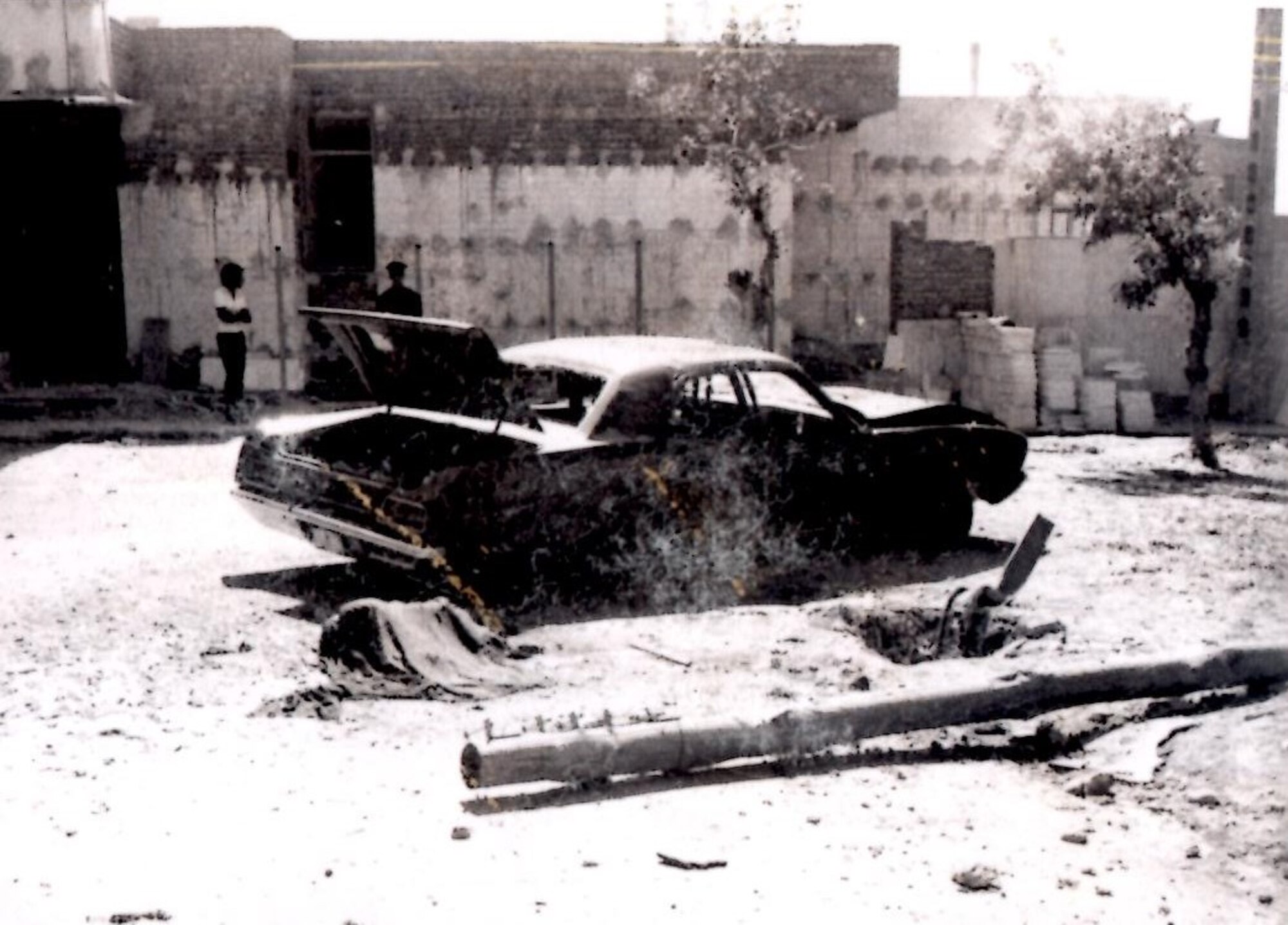 Now retired, Col.(Special Agent) Richard F. Law was on scene in Tehran, Iran, for two early 1970s assassination plots against U.S. military personnel, here capturing an image from one crime scene. (Courtesy photo)