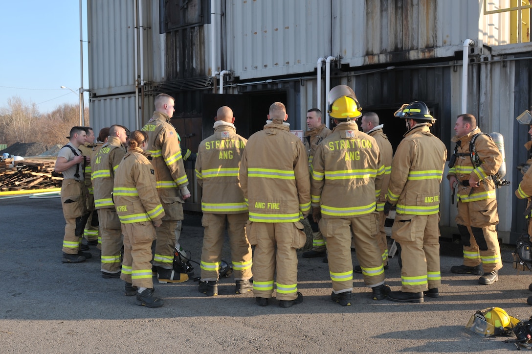 Firefighters conduct live fire training exercise