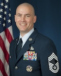 Chief Master Sgt. William Horay, Senior Enlisted Leadership Management Office manager, Nov. 30, 2015, Air National Guard Readiness Center, Joint Base Andrews, Maryland. Horay is the first active duty chief master sergeant assigned to the ANG command chief’s office.  