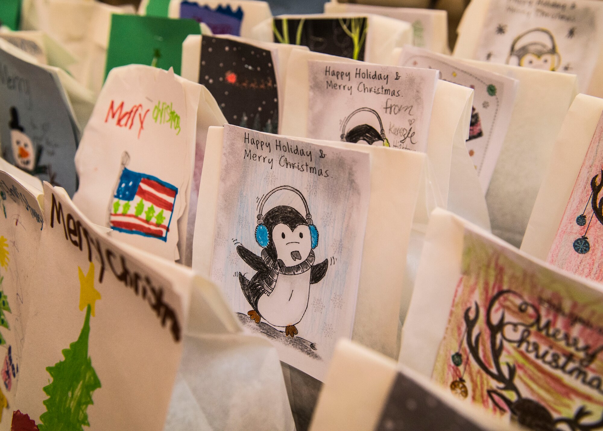 Over 12,000 cookies were packaged for the 2015 annual holiday cookie drive at the Community Center at Holloman Air Force Base N.M., Dec. 7. Members of Team Holloman and the local community baked cookies for Airmen living in the dorms to bring a little taste of home to those who might not be able to see their family over the holidays. (U.S. Air Force photo by Senior Airman Chase Cannon)