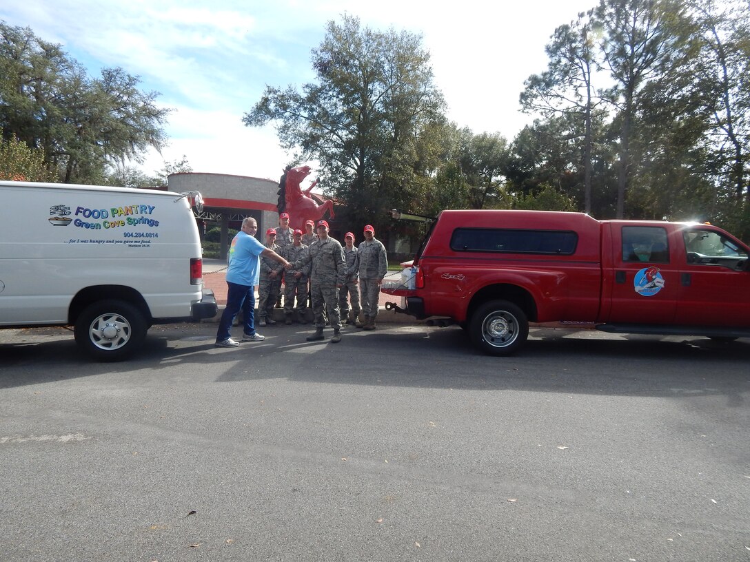 Members of the 202nd REDHORSE had a food drive and were able to donate over 800 items to the local food pantry.