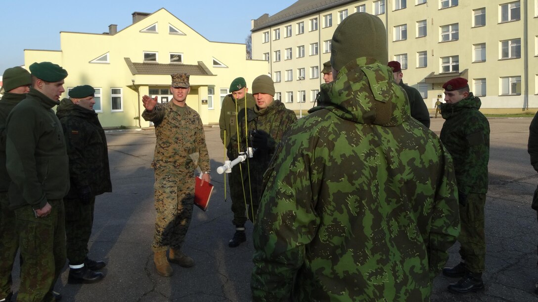 Marines introduced the concept of Company Level Intelligence Cells to Land Forces brigade officers and noncommissioned officers of the Baltic allies in Lithuania from Nov. 24- Dec. 3, 2015. The training was conducted as part of U.S. Marine Corps Forces Europe and Africa’s focused implementation plan for military intelligence engagements. In both Baltic nations, small military intelligence corps can benefit from increasing their tactical information-gathering capabilities using concepts like CLIC.