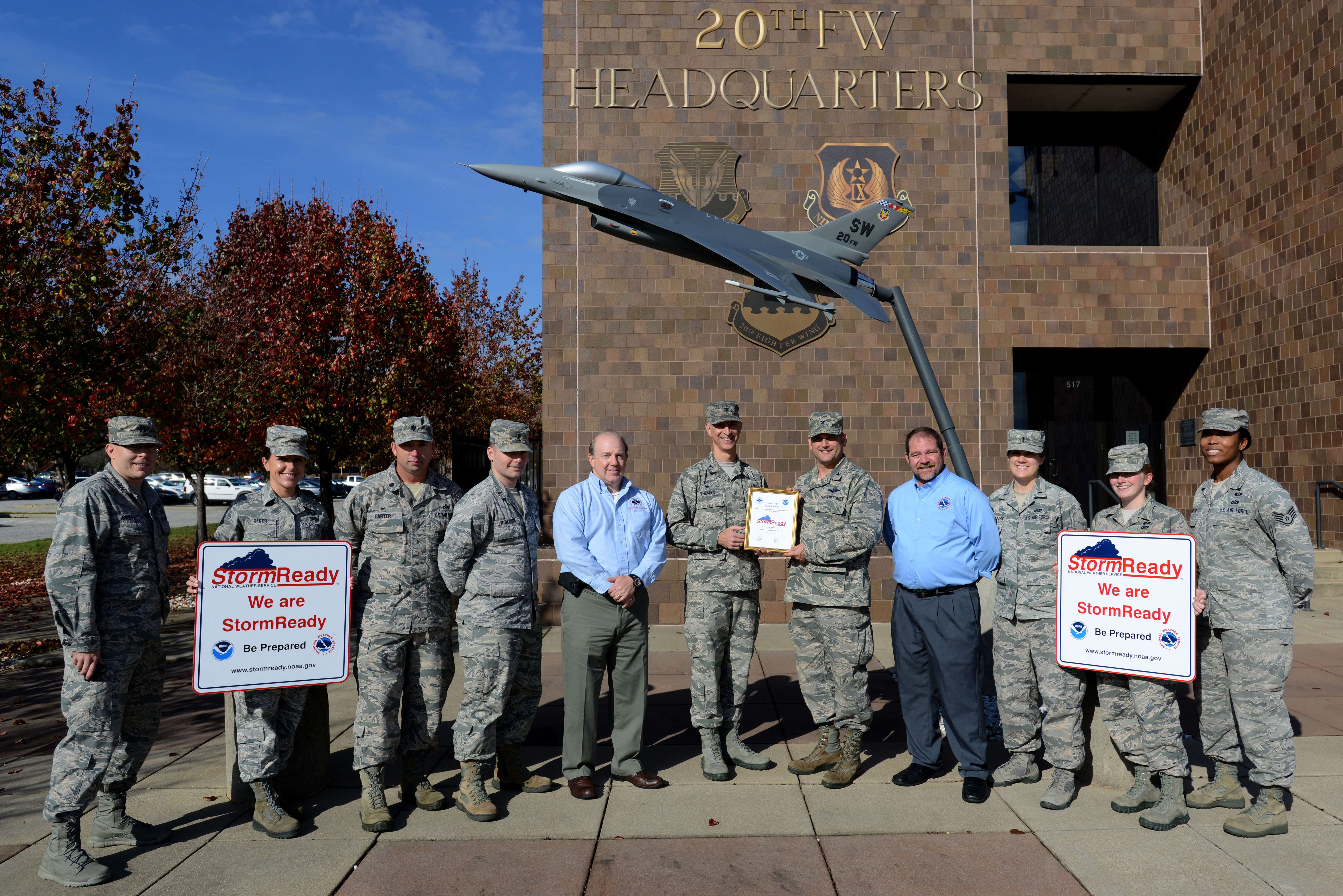 Team Shaw receives ‘Storm Ready’ certification > Shaw Air Force Base