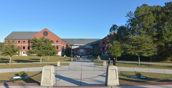 The Navy Nuclear Power Training Command houses the schools for Navy electronics mates, electrical technicians and machinist mates at Joint Base Charleston – Naval Weapons Station, S.C. The NNPTC houses from 2,200 to 2,300 students at any given time and it takes about a year and a half to graduate. (U.S. Air Force photo/Airman 1st Class Thomas T. Charlton)