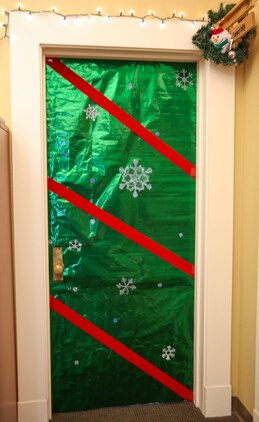 Multiple decorated doors were judged in a contest at Marine Corps Recruit Depot San Diego, Dec. 10. Three judges were chosen to give each door a score based on creativity, visual impact and craftsmanship. The winner of the contest will be announced at the depot Christmas party Dec. 12.