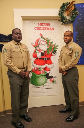 Multiple decorated doors were judged in a contest at Marine Corps Recruit Depot San Diego, Dec. 10. Three judges were chosen to give each door a score based on creativity, visual impact and craftsmanship. The winner of the contest will be announced at the depot Christmas party Dec. 12.