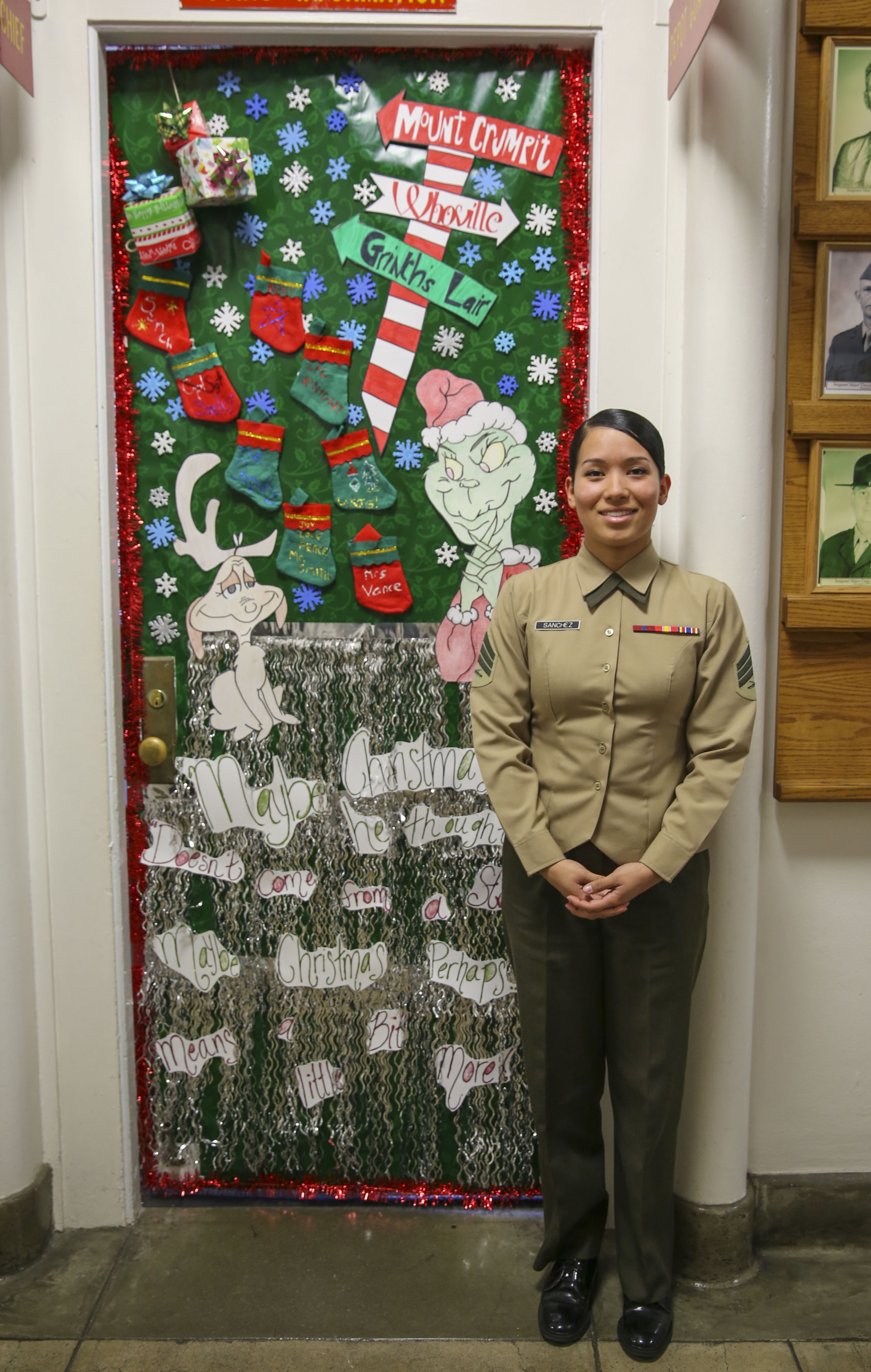 Victory Corps Outdoor Christmas Holiday Garage Door Banner