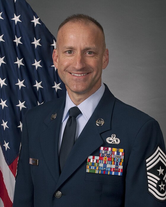 Official photo of Chief Master Sgt. Samuel Couch, 90th Missile Wing command chief