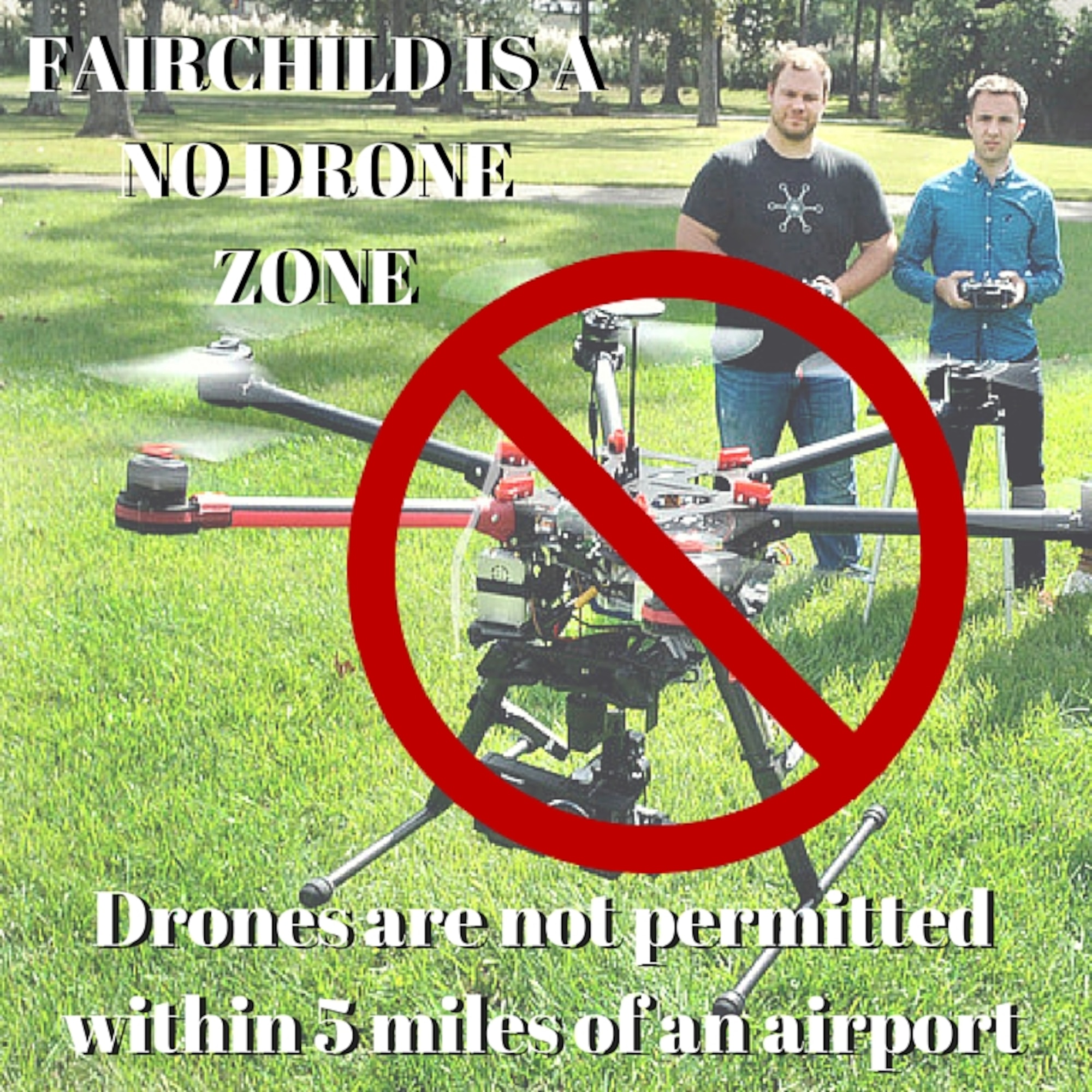 Before going out and buying an unmanned aircraft system, also known as model aircraft or a drone, there are many safety guidelines that must be known and followed. The Federal Aviation Administration has partnered with several industry associations to promote Know Before You Fly, a campaign to educate the public about using unmanned aircraft safely and responsibly. Some of the guidelines include: don’t fly within five miles of an airport, don’t fly above 400 feet, and keep the UAS in eyesight at all times. (U.S. Air Force graphic/Airman 1st Class Taylor Bourgeous)