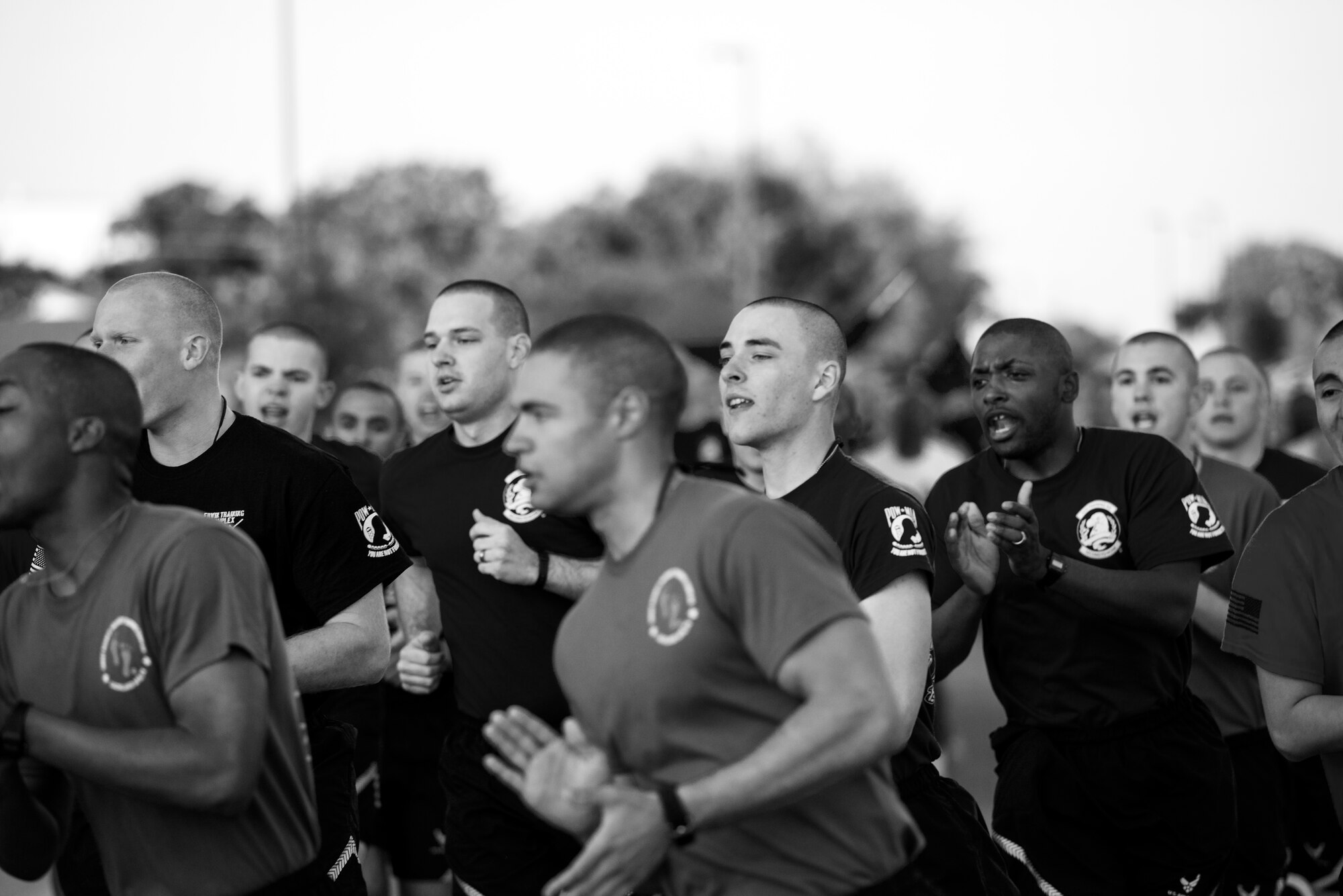 Air Force Basic Military Training (BMT) is a life-changing program that includes Air Force core values, military discipline, physical fitness, drill and ceremonies, and a comprehensive range of subjects relating to Air Force life. The training, conducted at Joint Base San Antonio-Lackland, Texas, ensures an orderly transition from civilian to military life. (U.S. Air Force photo/Staff Sgt. Christopher Griffin)

