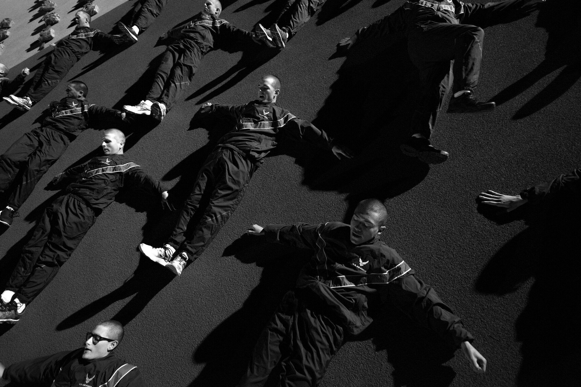 Air Force Basic Military Training (BMT) is a life-changing program that includes Air Force core values, military discipline, physical fitness, drill and ceremonies, and a comprehensive range of subjects relating to Air Force life. The training, conducted at Joint Base San Antonio-Lackland, Texas, ensures an orderly transition from civilian to military life. (U.S. Air Force photo/Staff Sgt. Christopher Griffin)

