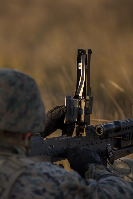 U.S. Marines with Combined Arms Company, Black Sea Rotational Force, conduct field training with Romanian and Moldovan armed forces during Platinum Lynx 16-2 at Smardan Training Area, Romania, Dec. 9, 2015. Exercise Platinum Lynx 16-2 is a NATO-led multinational exercise designed to strengthen combat readiness, increase improve collective capabilities, and maintain proven relationships with allied and partner nations. (U.S. Marine Corps photo by Lance Cpl. Melanye E. Martinez/Released)