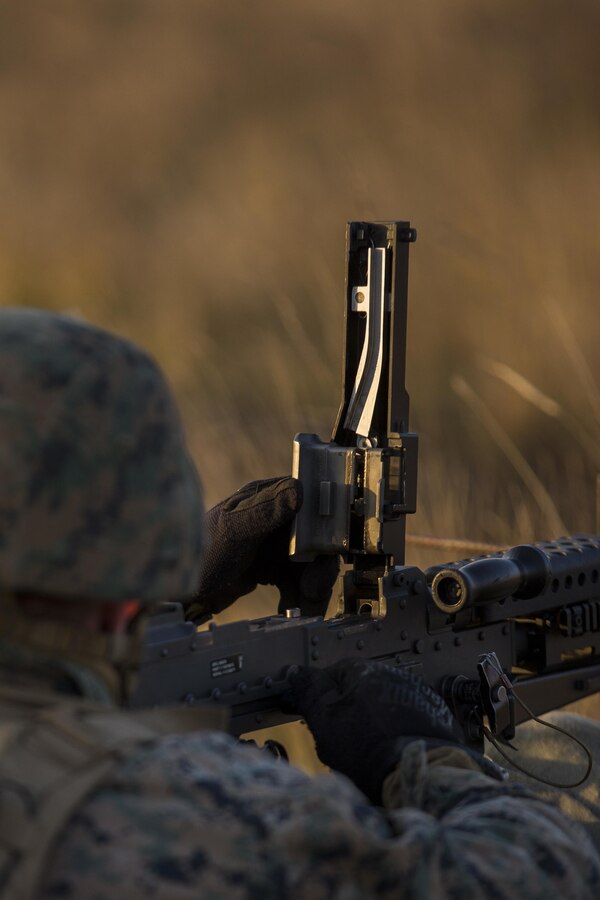 U.S. Marines with Combined Arms Company, Black Sea Rotational Force, conduct field training with Romanian and Moldovan armed forces during Platinum Lynx 16-2 at Smardan Training Area, Romania, Dec. 9, 2015. Exercise Platinum Lynx 16-2 is a NATO-led multinational exercise designed to strengthen combat readiness, increase improve collective capabilities, and maintain proven relationships with allied and partner nations. (U.S. Marine Corps photo by Lance Cpl. Melanye E. Martinez/Released)