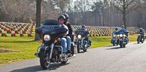 Participants arrive at the Wreaths Across America at Quantico National Cemetery Dec. 12 in Triangle, Virginia.