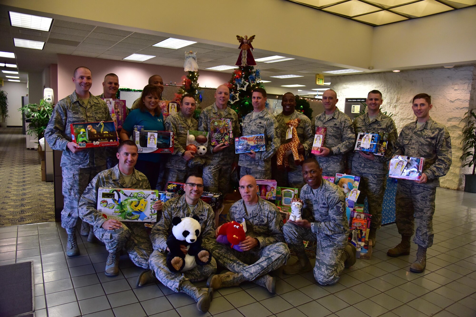 The Angel Tree program, which provides monetary assistance and gifts to Airmen, is a seasonal charitable program ran by members of Operation Warmheart. (U.S. Air Force photo by Staff Sgt. Christopher Stoltz)