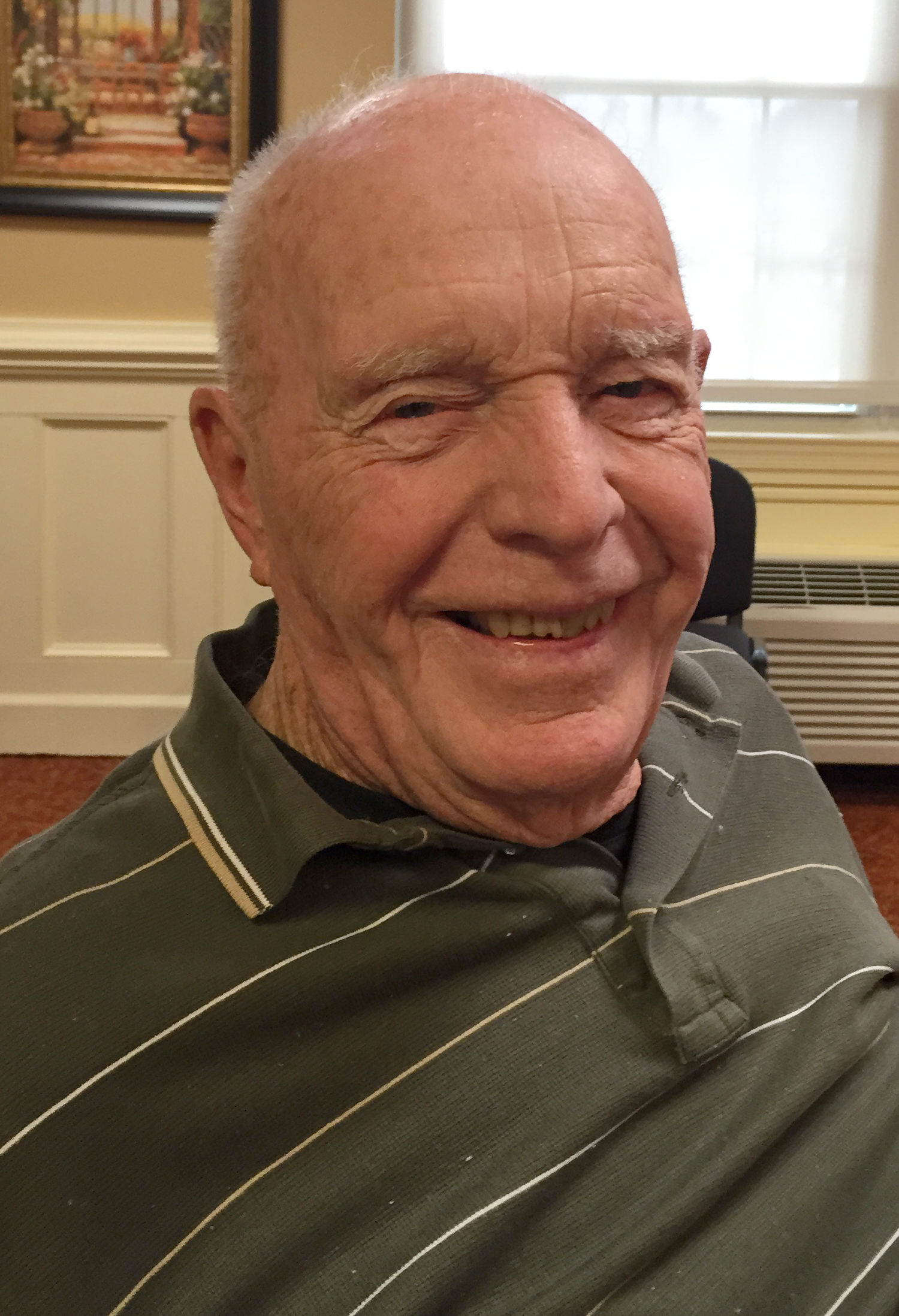 Frank served in the Navy from 1944–1946. He was stationed in the Pacific and served on the PA45/USS Henrico as an electronic technician during WWII.