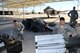 Airman 1st Class Matthew Wolfel, 61st Aircraft Maintenance Unit weapons load crew member, prepares to load an F-35 Lightning ll during the 4th quarter weapon's loading competition Dec. 18 at Luke Air Force Base, Ariz. This quarter featured the first time the F-35 was used in the competition against the F-16 Fighting Falcon at Luke. Three man crews from the 61st AMU, 309th AMU, 310th AMU, and the 425th AMU went head to head to earn this quarters win. (U.S. Air Force photo by Staff Sgt. Staci Miller)
