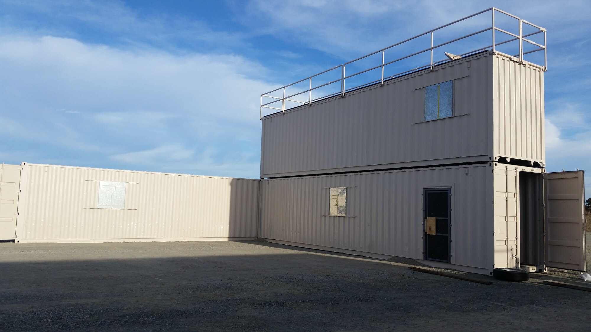 A recent look at the new multipurpose training site constructed for the 60th Security Forces Squadron. The facility will allow Airmen and other security forces members to integrate training and operations with local and federal law enforcement agencies. (Courtesy photo)