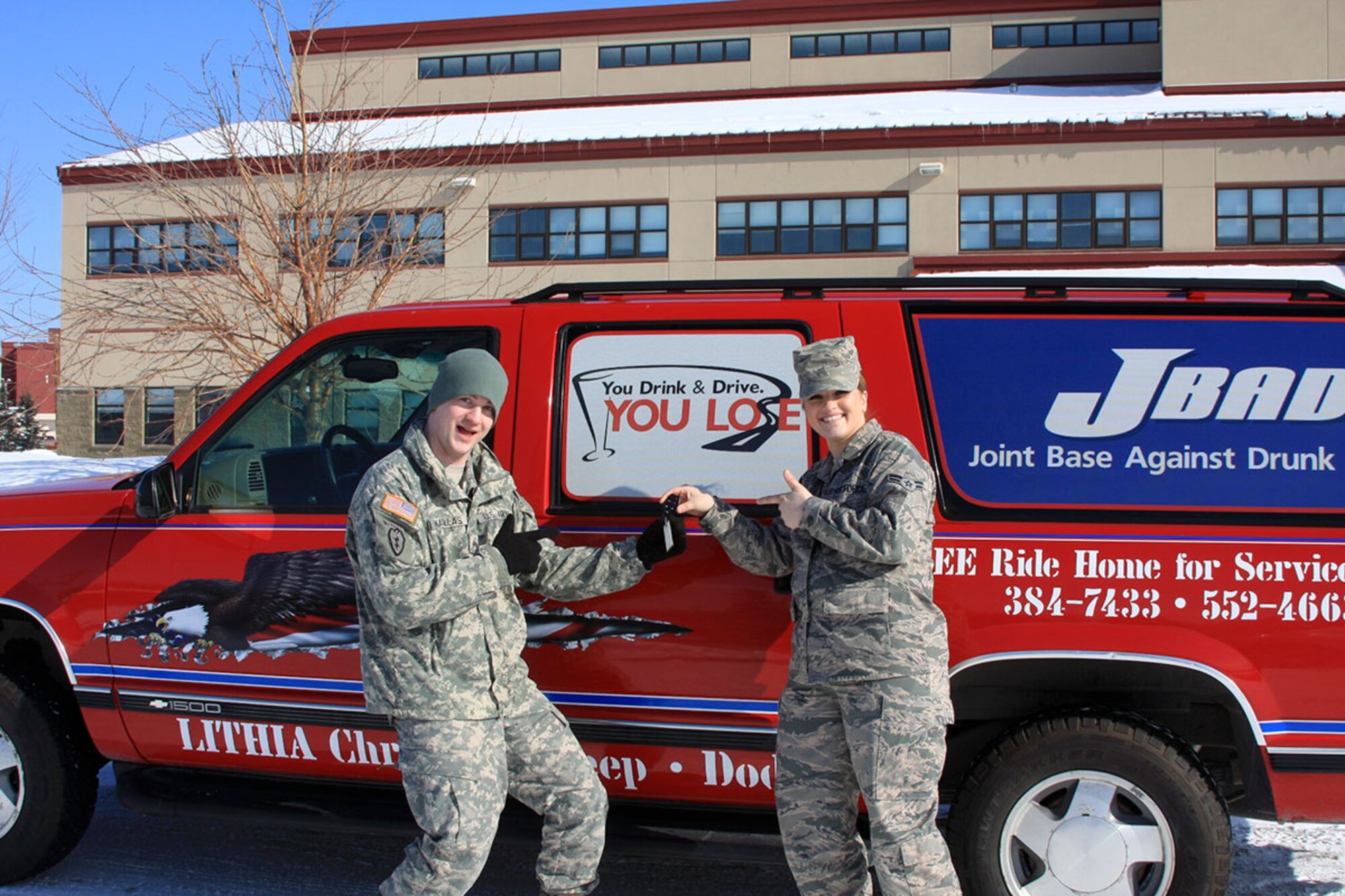 The volunteers who participate in Joint Base Against Drunk Driving provide rides home, no questions asked, for service members and dependent spouses whose plans fall through after a night on the town. (Courtesy photo)