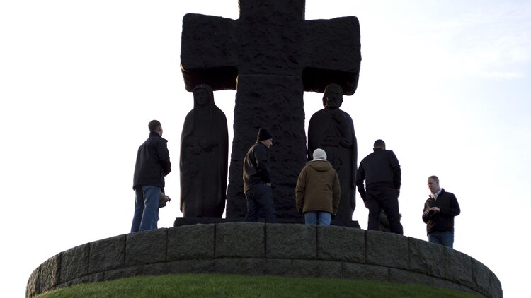 U.S. Marine noncommissioned officers of U.S. Marine Corps Forces Europe and Africa visited Normandy, France, Dec. 11-13, for a battle-field study of the historic amphibious Allied landings during World War II, also known as D-Day. The Marine NCOs are the backbone of service component operations for U.S. European Command that supports numerous NATO-led operations and exercises in Europe that enables the Alliance to continue their proven, enduring partnerships.
