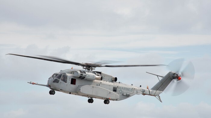 On Dec. 18, 2015 Lt. Col. Jonathan Morel became the first Marine to fly the CH-53K helicopter, during a test flight  over Sikorsky Aircraft Corporation's Development Flight Center at West Palms Beach. The flight test ran for 1.5 hours and now marks the sixth flight for the aircraft.