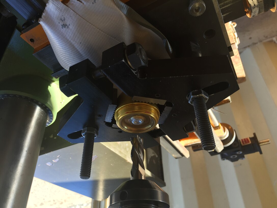 Students from the EODATC Explosive Ordnance Exploitation Course Class 2016-010 recently performed a remote milling technique using the MK 121 Mod 0, Mechanical Remote Fuze Disassembly Kit (MRFDK).  The students were evaluated using a milling technique on a M430A1, 40mm HEDP projectile.       