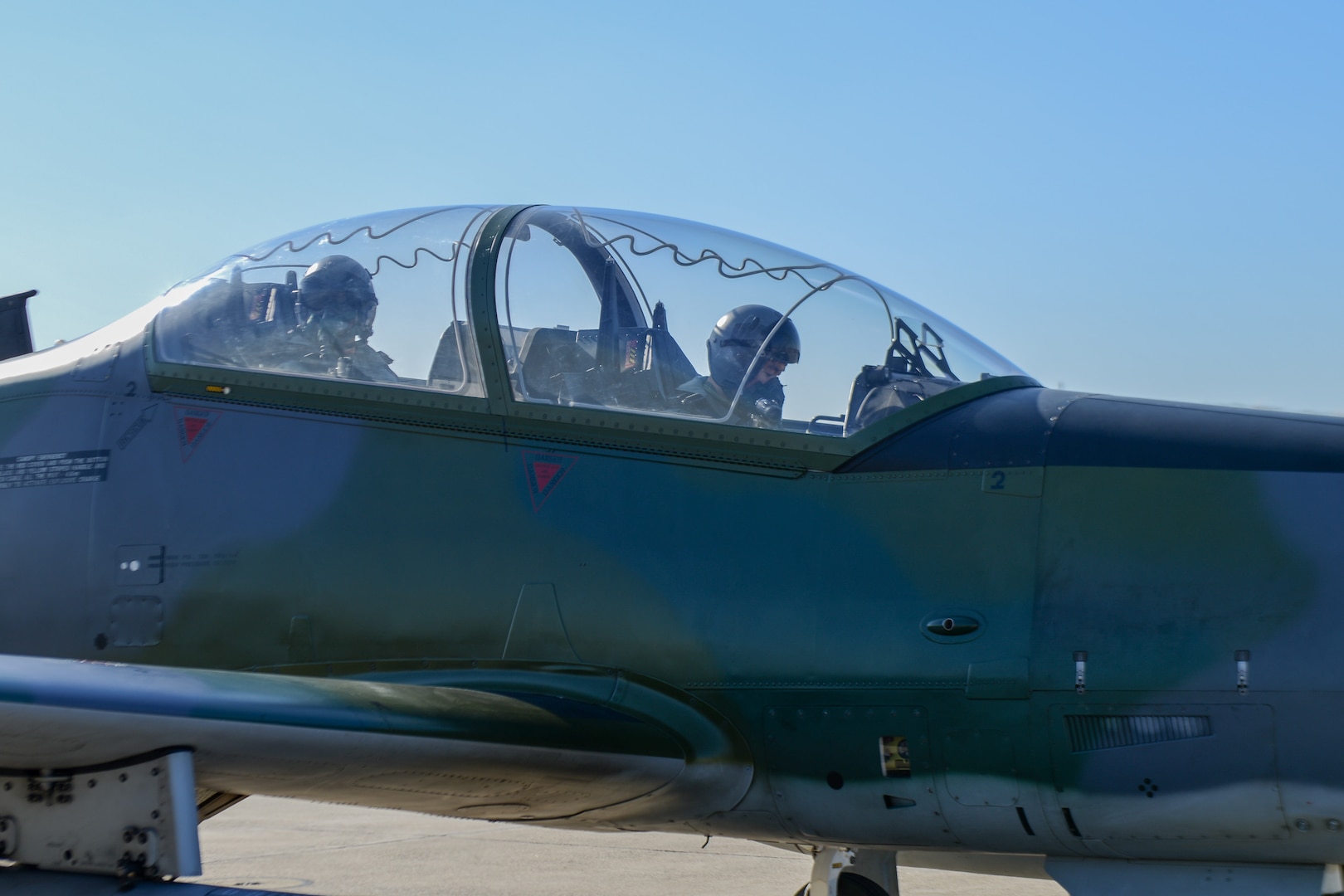 151217-F-LM669-102 OSAN AIR BASE, Republic of Korea (Dec. 17, 2015) Republic of Korea Air Force pilots prepare for takeoff during Buddy Wing 15-8 at Osan Air Base, ROK, Dec. 17, 2015. The ROKAF pilots performed forward air control and close air support training missions with A-10 Thunderbolt II pilots during the week’s exercise events. (U.S. Air Force photo by Airman 1st Class Dillian Bamman/Released)