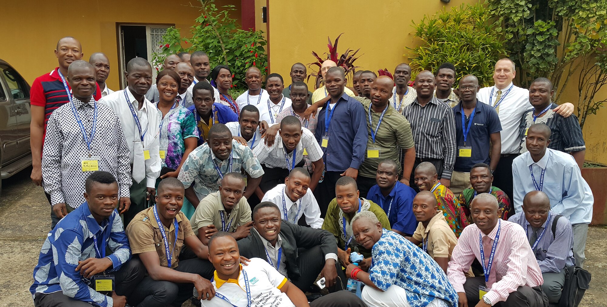 ATA Section Manager Tommy Northcott (second from right, back row) is pictured with the group that attended the Disciple Makers Multiplied conference in Freetown last month. Northcott, a teacher at the conference, is planning to make another mission trip in May. (Courtesy photo)