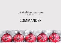 A holiday message from the 919th Special Operations Wing commander 