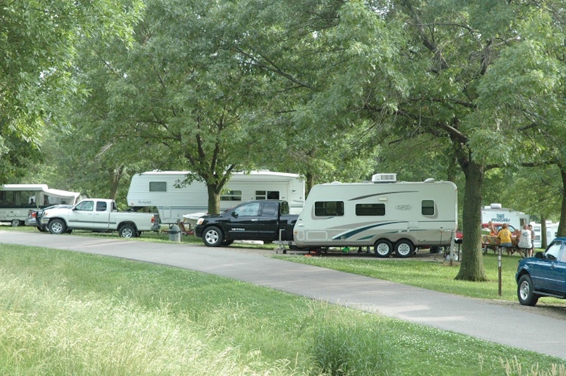 Campers at Whitebreast Campground