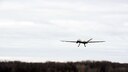 The New York Air National Guard&#39;s 174th Attack Wing conducted their first MQ-9 Reaper flying operation from Hancock Field Air National Guard Base and Syracuse Hancock International Airport, N.Y., Dec. 16, 2015. The 174th ATKW is the first Air Force organization in the U.S. to fly a remotely piloted aircraft in class C airspace, the common airspace around commercial airports. Prior to this week, all flight operations of the MQ-9 were conducted at Wheeler-Sack Army Airfield at Fort Drum, N.Y. (U.S. Air Force photo/Master Sgt. Eric Miller)
