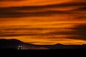 An Airman from the 563rd Operations Support Squadron drives a forklift to retrieve a heavy equipment training platform during aerial delivery and recovery training with the 79th Rescue Squadron at Fort Huachuca, Ariz., Dec. 9, 2015. The training marked the first time any rescue operations support squadron packaged and rigged a heavy vehicle without external assistance and the first time a heavy vehicle was dropped by the 79th RQS. (U.S. Air Force photo/Senior Airman Chris Massey) 
