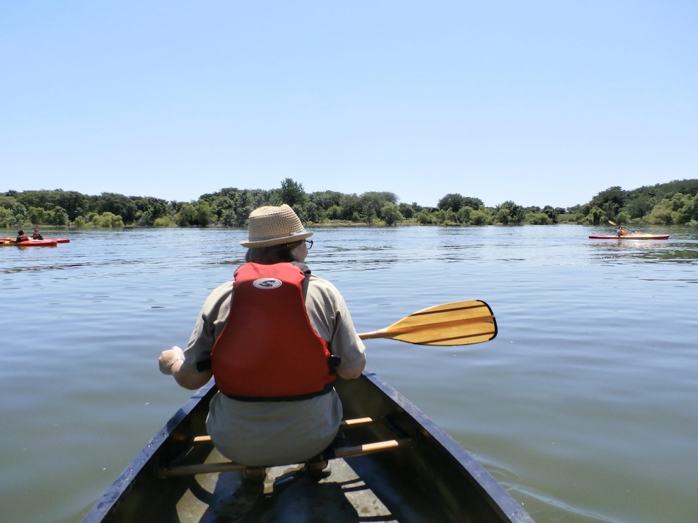 Paddling on Lake Red Rock      