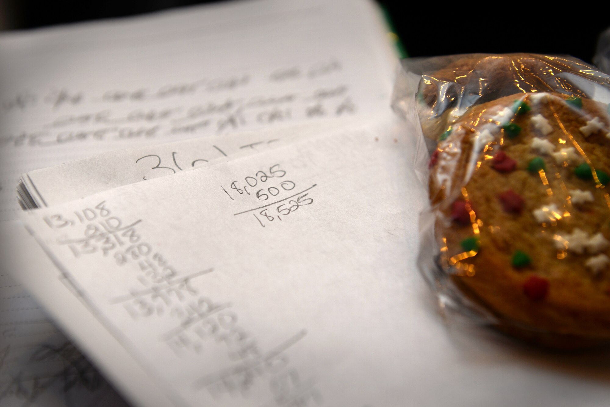 A running tally was kept by the Denice Tilley, community program director, to not only keep track of the total amount of cookies donated, but also to see who would claim victory with the largest donation. In the end, 19,172 cookies were collected filling a total of 3,476 bags for the Airmen at Sheppard. 82 FSS came in third with 1,391 cookies donated and Med Group Top 4 came in second with 1,403 cookies. 361 TRS blew away the competition with 4,271 cookies donated, earning them first place. (U.S. Air Force photo/2nd Lt. Brittany Curry)