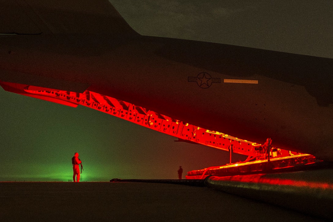 U.S airmen deliver fuel to support Operation Inherent Resolve on coalition bases in Iraq, Dec. 16, 2015. The mission is the coalition intervention against the Islamic State of Iraq and the Levant, or ISIL. U.S. Air Force photo by Tech. Sgt. Nathan Lipscomb
