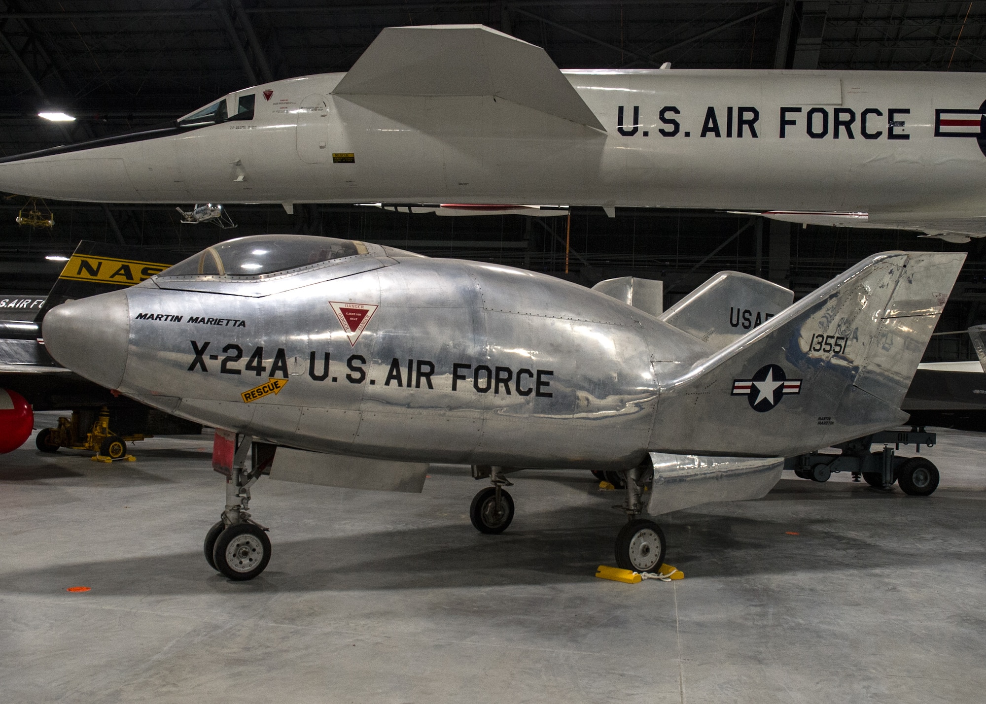 Martin X-24A in the Space Gallery at the National Museum of the U.S. Air Force on December 28, 2015. (U.S. Air Force photo)