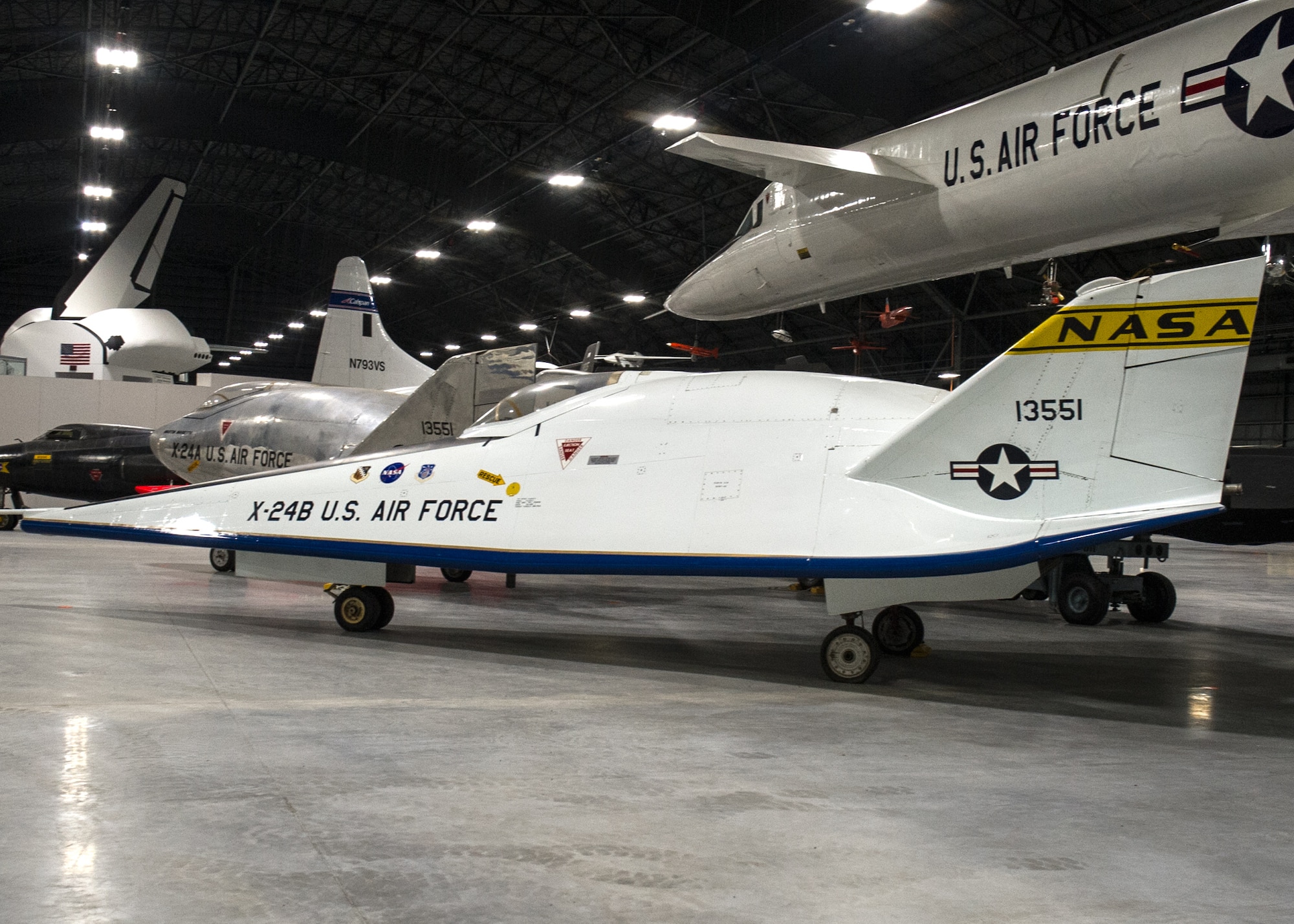 Martin X-24B in the Space Gallery at the National Museum of the U.S. Air Force on December 28, 2015. (U.S. Air Force photo)