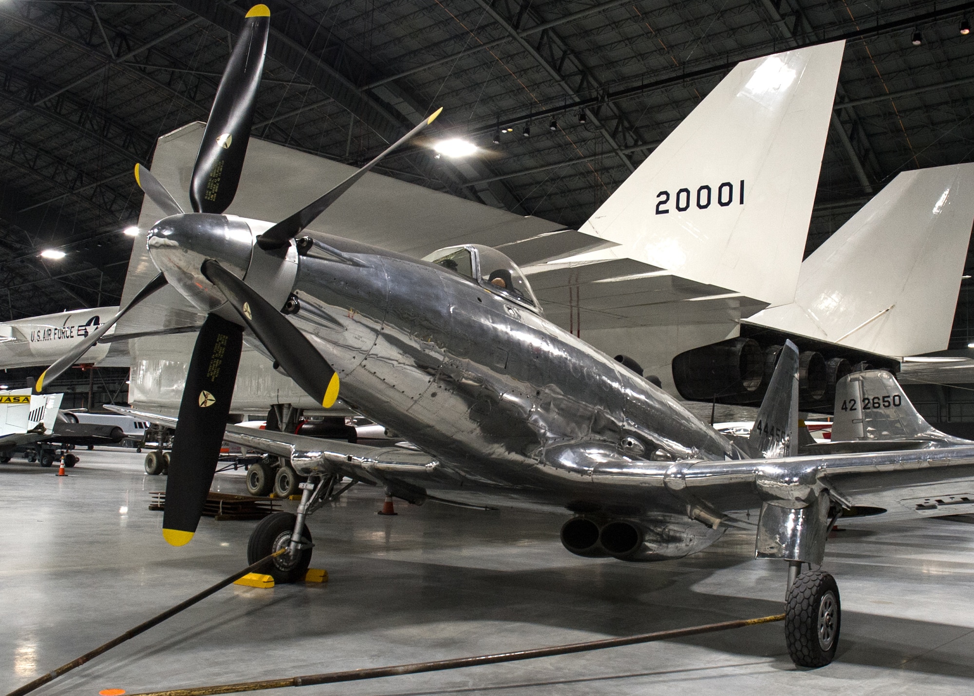 Fisher P-75A Eagle in the R&D Gallery at the National Museum of the U.S. Air Force on December 28, 2015. (U.S. Air Force photo)