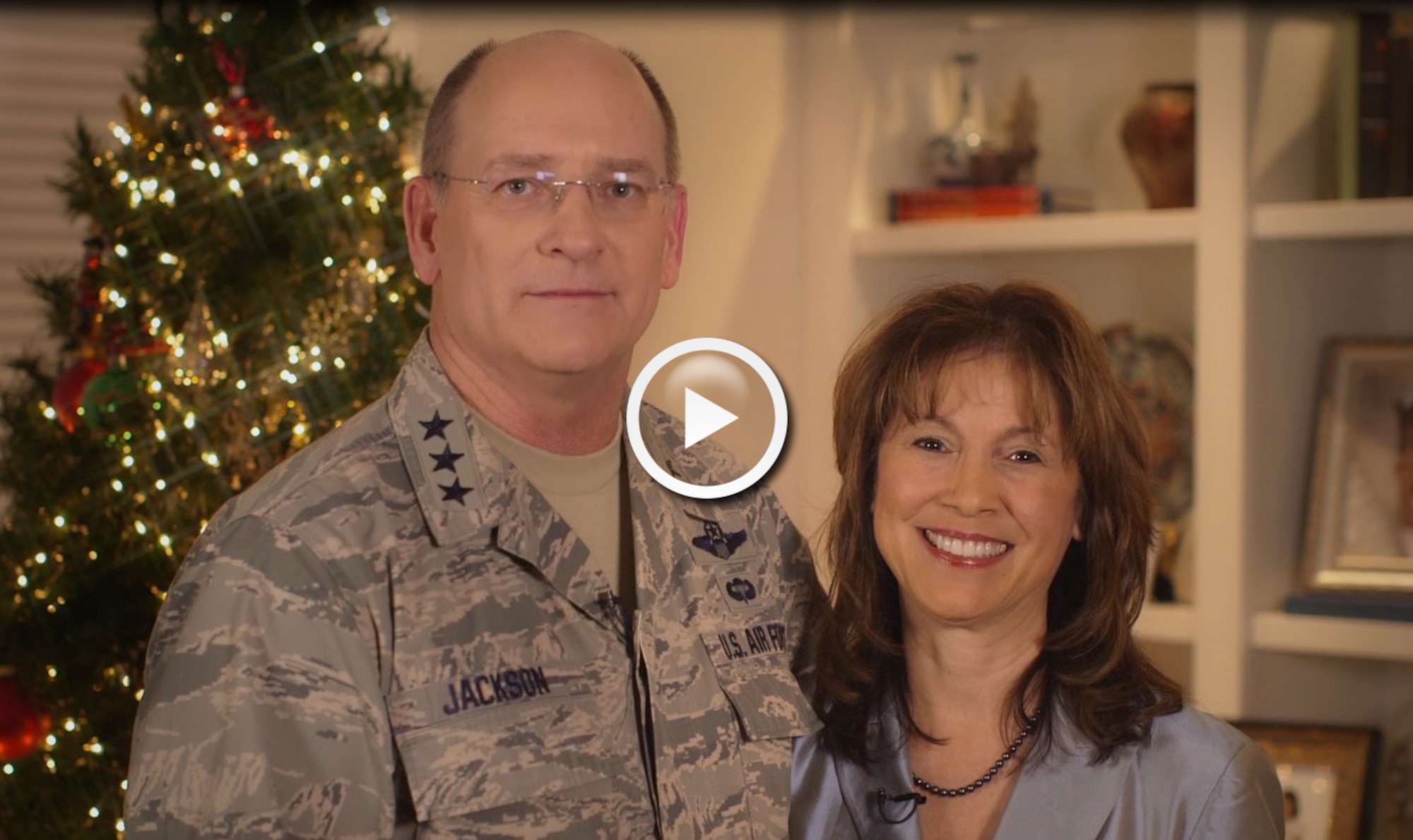 Lt. Gen. James F. Jackson, commander of Air Force Reserve Command, and his wife, Barbara, send warm wishes and greetings to the men and women of Air Force Reserve Command, and to those reservists deployed around the world this holiday season.