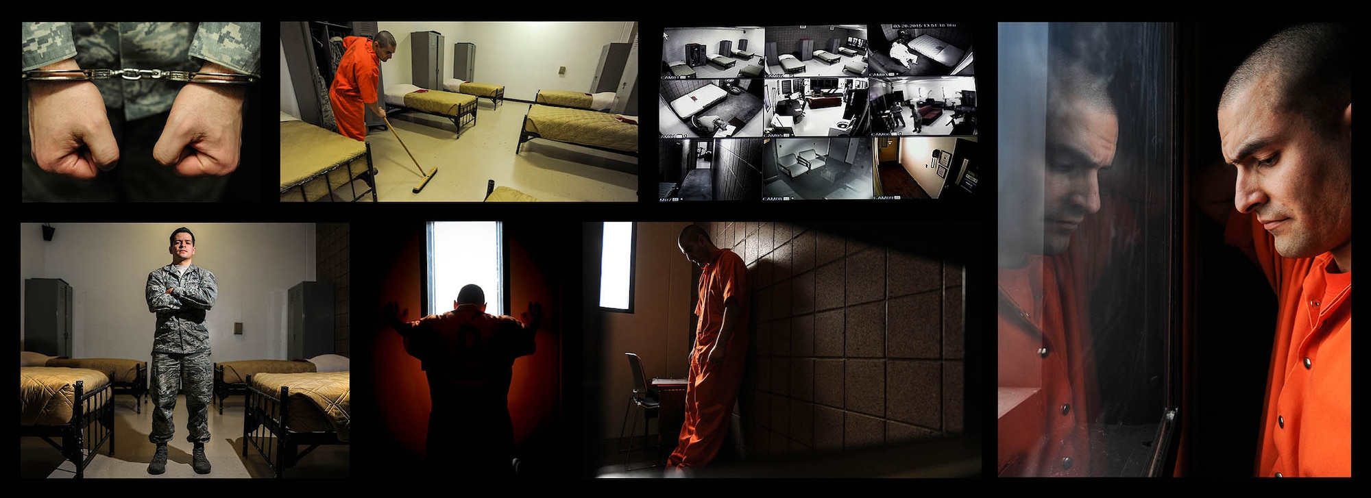 The Minot Air Force Base confinement section offers detention and rehabilitation services for pre-trial and court-martialed prisoners. Confinement personnel work to ensure a secure and humane environment for prisoners and staff through a high level of discipline. The facility can hold a maximum of eight inmates and if the number is exceeded, Ward County houses the excess military inmates. (U.S. Air Force photos/Senior Airman Stephanie Morris)