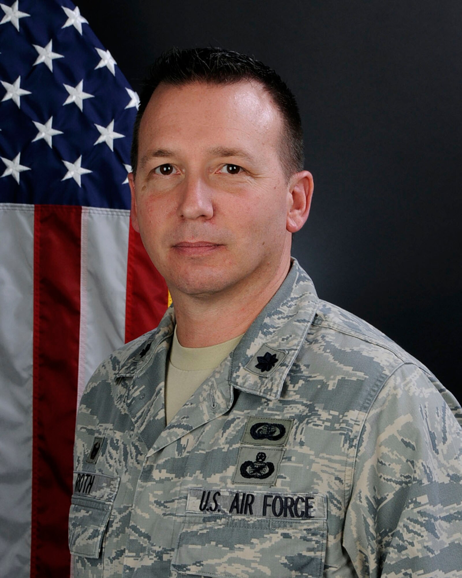 U.S. Air Force Lt. Col. James Roth II, 169th Force Support Squadron commander at McEntire Joint National Guard Base, S.C., Dec. 10, 2015. (U.S. Air National Guard photo by Airman Megan Floyd/Released)
