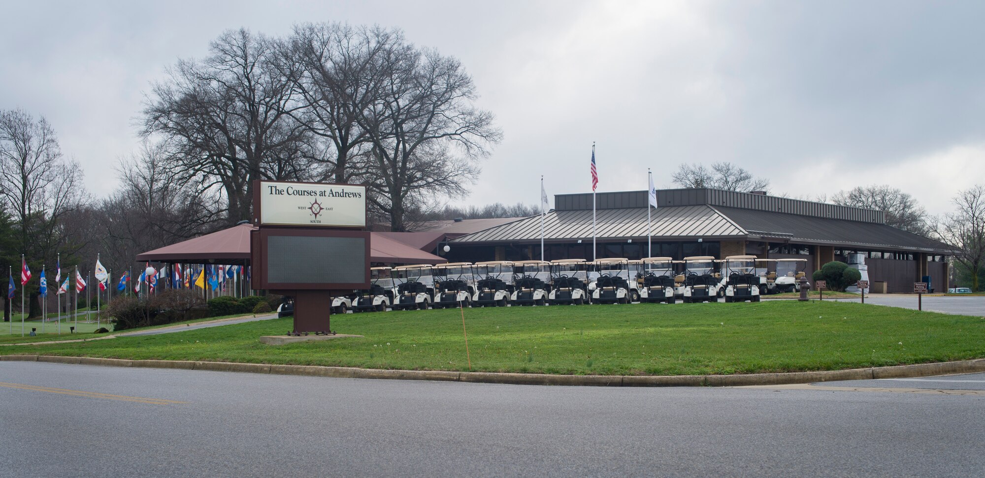 Starting Jan. 1, 2016, Joint Base Andrews is implementing new entry procedures for non-base affiliated personnel visiting the Courses at Andrews.  The entry-procedures for non-base affiliated golfing guests require them to submit information for a National Criminal Information Center background check. (U.S. Air Force photo/Senior Airman Ryan J. Sonnier/RELEASED)