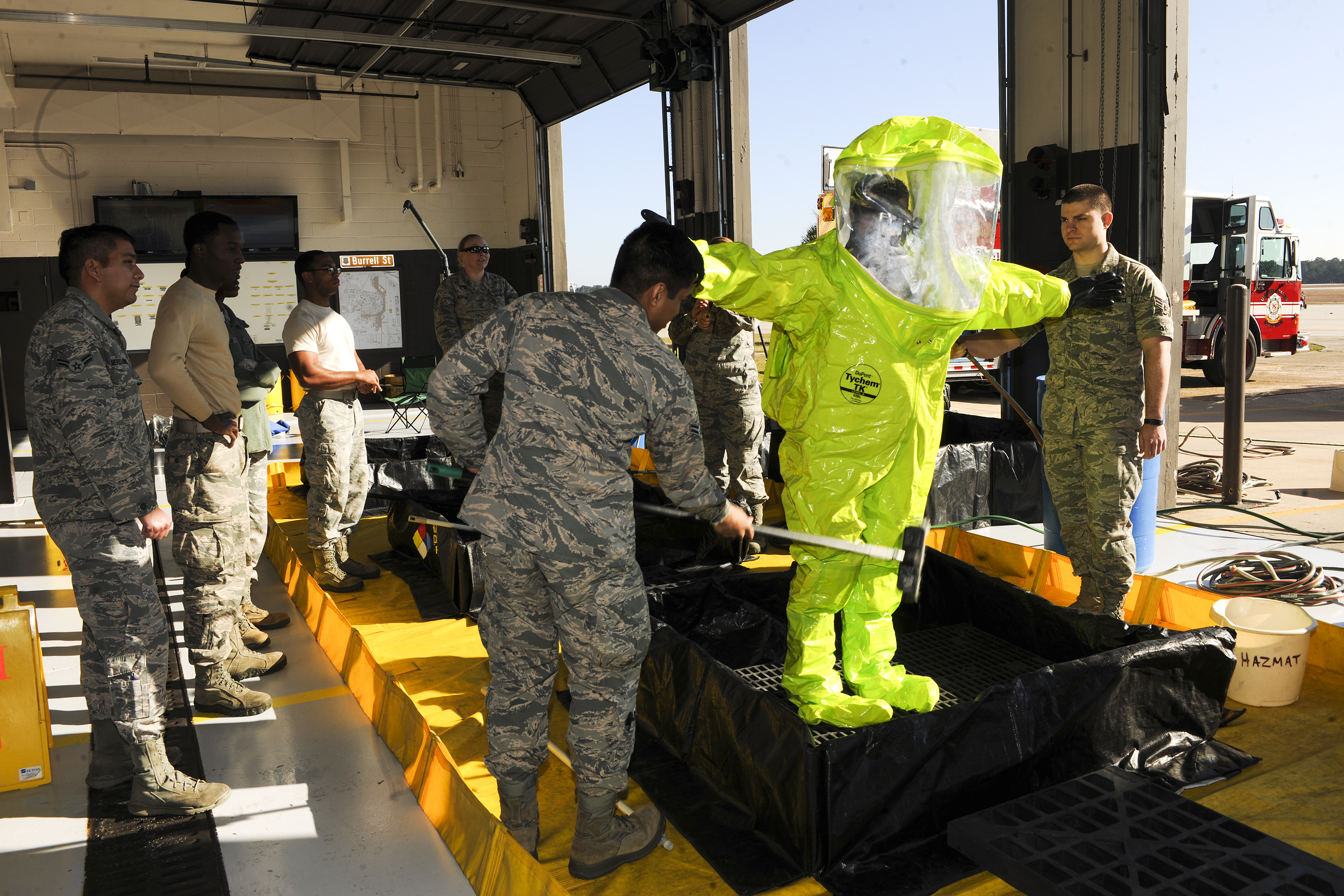 Bioenvironmental, firefighters hold joint training > Moody Air Force Base > Article Display