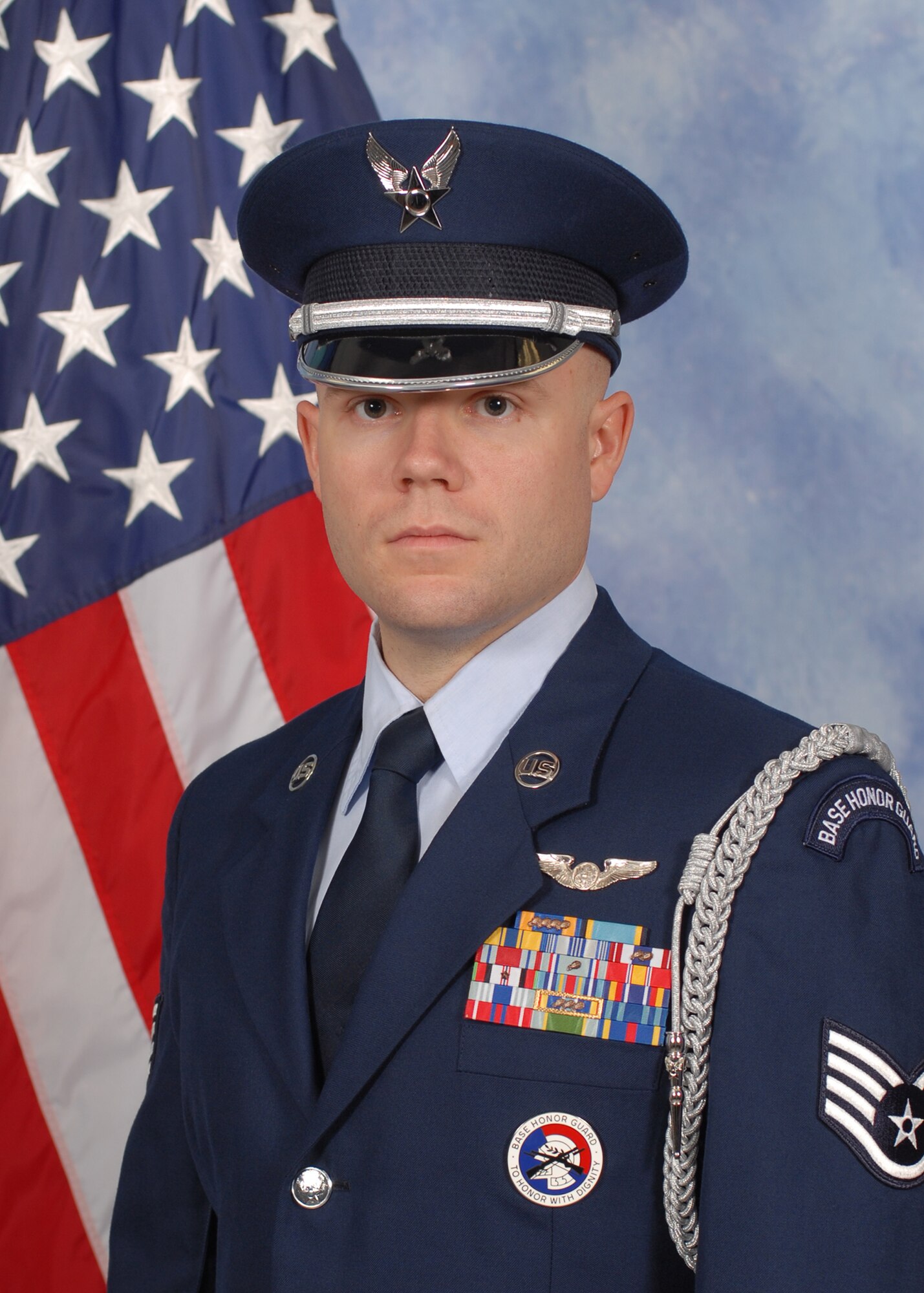 GOODFELLOW AIR FORCE BASE, Texas -- Staff Sgt. Mark A. Richards, 316th Training Squadron, is the 17th Training Wing 2014 Honor Guard of the Year. (U.S. Air Force photo/ 17th Training Wing Public Affairs)